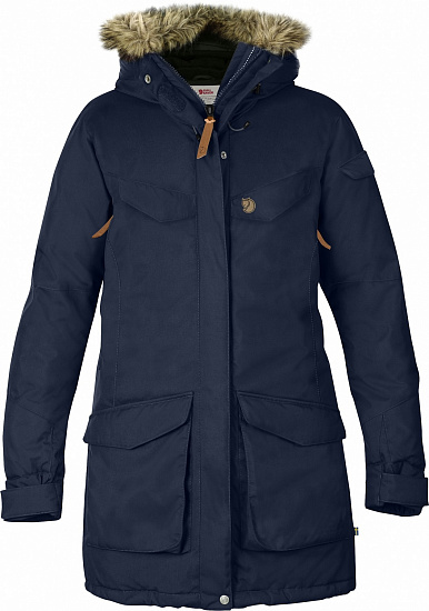 Парка женская Fjallraven Nuuk Parka Dark Navy - Фото 1 большая