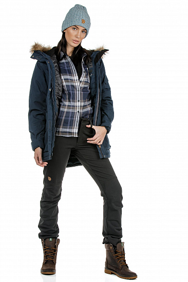 Парка женская Fjallraven Nuuk Parka Dark Navy - Фото 7 большая