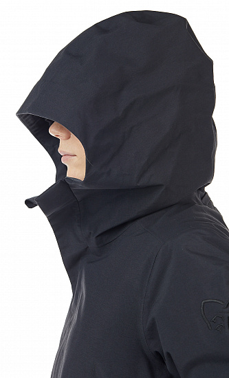 Куртка женская Norrona Oslo Gore-Tex Down 850 Caviar - Фото 8 большая