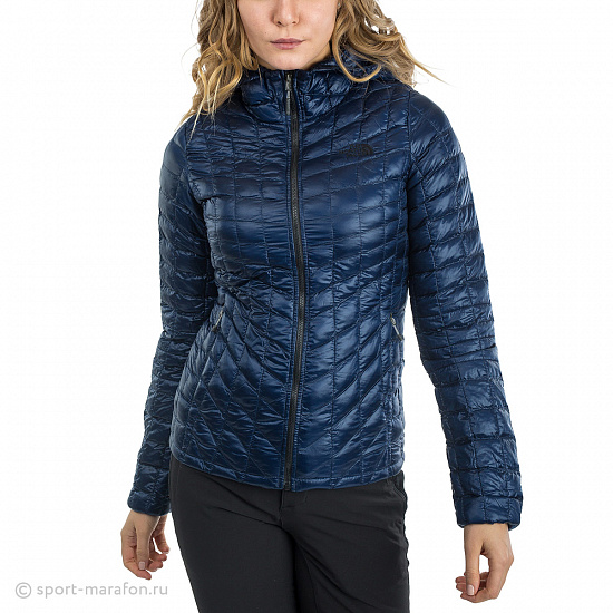 Куртка женская The North Face Thermoball Hoodie Cosmic Blue - Фото 2 большая