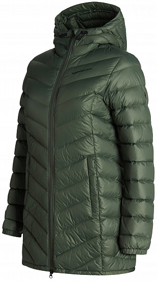 Пальто женское Peak Performance Frost Down Thrill Green - Фото 2 большая