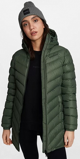 Пальто женское Peak Performance Frost Down Thrill Green - Фото 7 большая