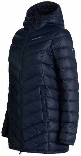Пальто женское Peak Performance Frost Down Blue Shadow - Фото 5 большая