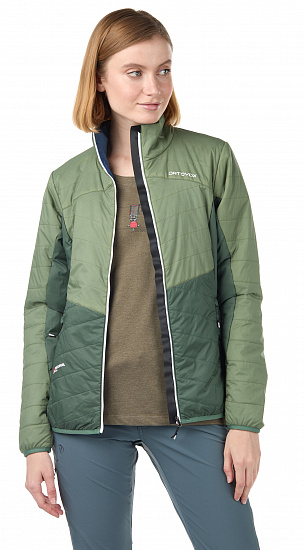 Куртка женская Ortovox Swisswool Dufour Green Isar - Фото 2 большая