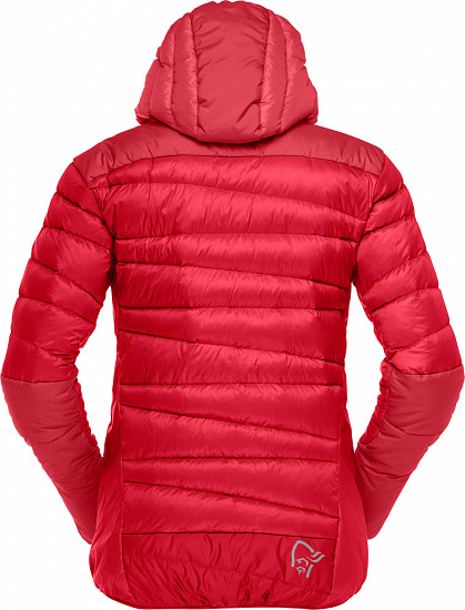 Куртка женская Norrona Falketind Down750 Hood True Red - Фото 2 большая