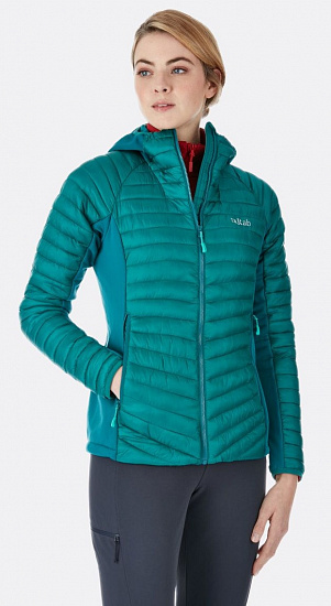 Куртка женская Rab Cirrus Flex Hoody Atlantis - Фото 6 большая