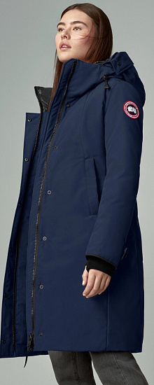 Пальто женское Canada Goose Sherbrooke Parka Atlantic Navy - Фото 6 большая