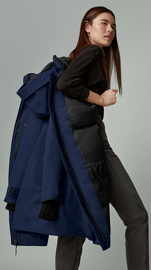 Пальто женское Canada Goose Sherbrooke Parka Atlantic Navy - Фото 10 большая
