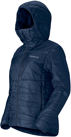 Куртка женская Norrona Falketind Thermo40 Zip Hood Indigo Night - Фото 3 большая