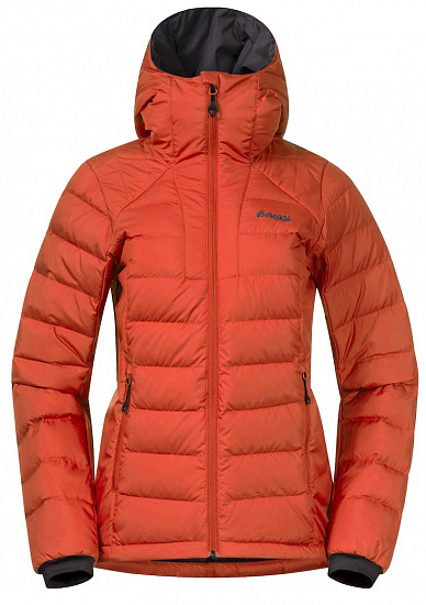 Куртка женская Bergans Roros Down Hybrid Brick - Фото 1 большая