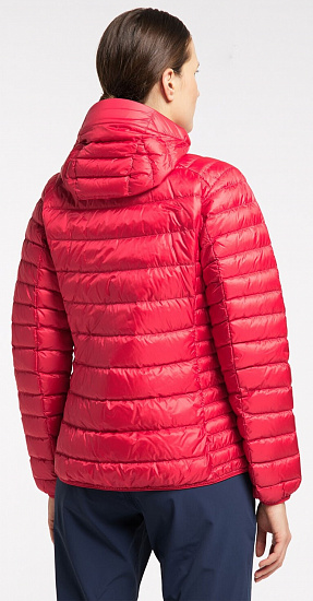 Куртка женская Haglofs Roc Down Hood Scarlet Red - Фото 4 большая