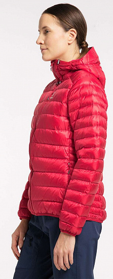 Куртка женская Haglofs Roc Down Hood Scarlet Red - Фото 5 большая