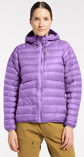 Куртка женская Haglofs Roc Down Hood Purple Ice - Фото 3 большая