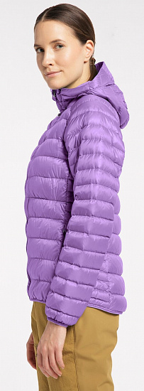 Куртка женская Haglofs Roc Down Hood Purple Ice - Фото 5 большая