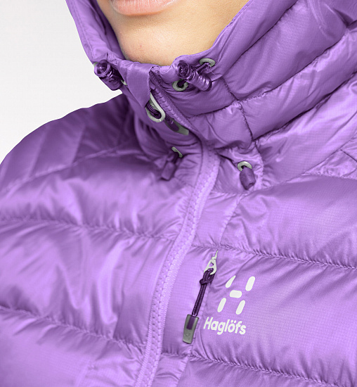 Куртка женская Haglofs Roc Down Hood Purple Ice - Фото 6 большая
