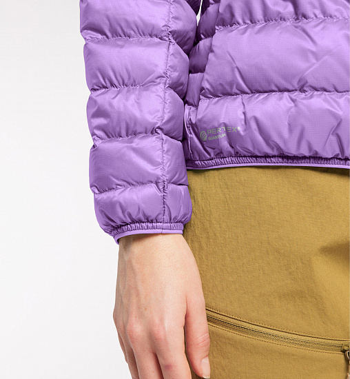 Куртка женская Haglofs Roc Down Hood Purple Ice - Фото 10 большая