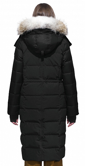 Пальто женское Canada Goose Lunenburg Parka Black - Фото 4 большая