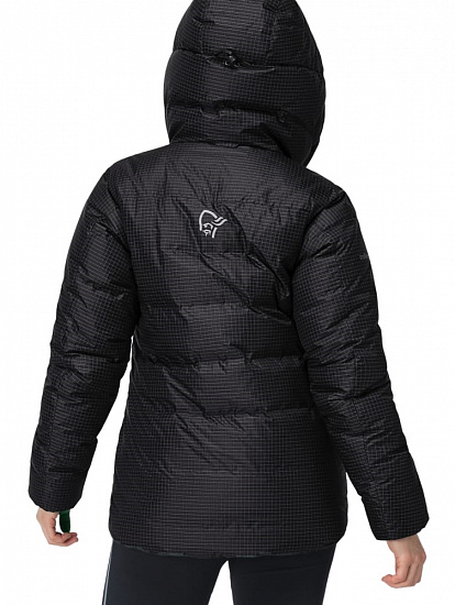 Куртка женская Norrona Trollveggen Ace Down 950 Caviar/Lemon - Фото 3 большая