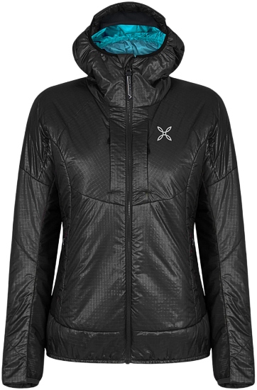 Куртка женская Montura Force Black/Turquoise - Фото 1 большая