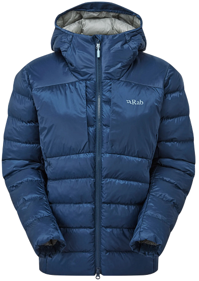 Куртка женская Rab Cirrus Ultra Hoody Tempest Blue - Фото 1 большая