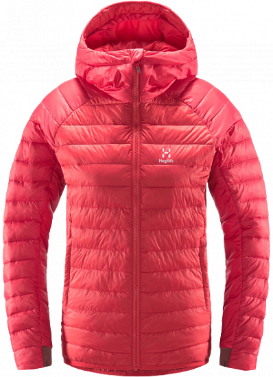 Куртка женская Haglofs Spire Mimic Hood Hibiscus Red - Фото 1 большая