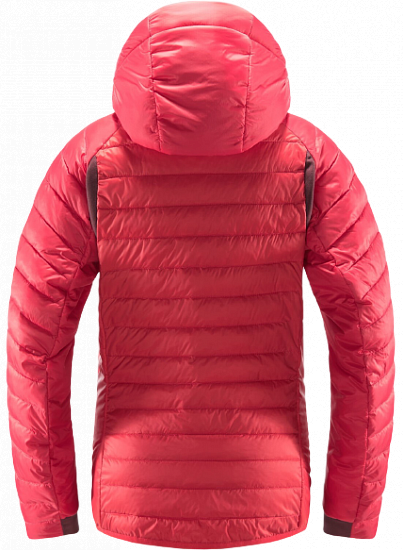 Куртка женская Haglofs Spire Mimic Hood Hibiscus Red - Фото 2 большая