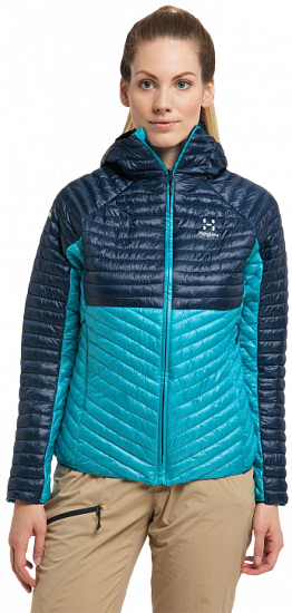 Куртка женская Haglofs L.I.M Mimic Hood Maui Blue/Tarn Blue - Фото 3 большая