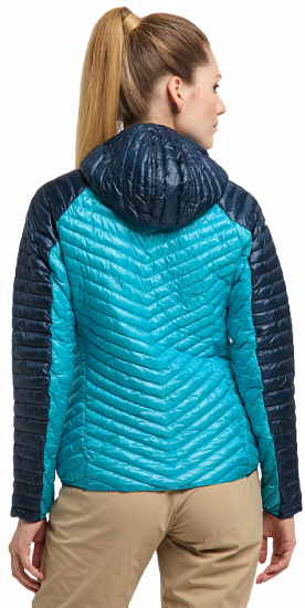 Куртка женская Haglofs L.I.M Mimic Hood Maui Blue/Tarn Blue - Фото 4 большая