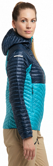 Куртка женская Haglofs L.I.M Mimic Hood Maui Blue/Tarn Blue - Фото 5 большая