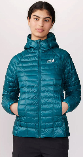 Куртка женская Mountain Hardwear Ghost Whisperer Бирюзовый - Фото 3 большая