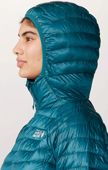 Куртка женская Mountain Hardwear Ghost Whisperer Бирюзовый - Фото 7 большая