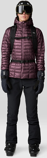 Куртка женская Mountain Hardwear Ghost Whisperer Бордовый - Фото 5 большая