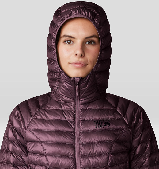 Куртка женская Mountain Hardwear Ghost Whisperer Бордовый - Фото 7 большая