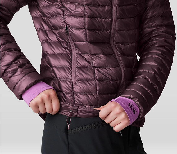 Куртка женская Mountain Hardwear Ghost Whisperer Бордовый - Фото 9 большая