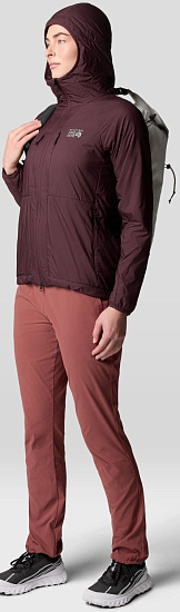 Куртка женская Mountain Hardwear Kor AirShell Бордовый - Фото 5 большая
