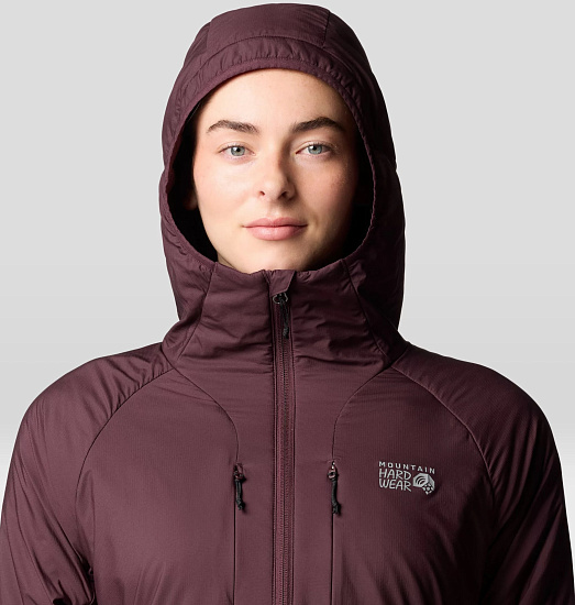 Куртка женская Mountain Hardwear Kor AirShell Бордовый - Фото 7 большая
