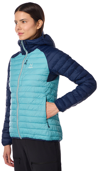 Куртка женская Haglofs Zed Mimic Hood Frost blue/Tarn blue - Фото 6 большая
