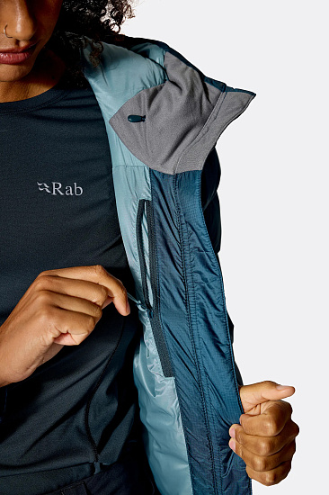 Куртка женская Rab Neutrino Pro Hoody Tempest Blue - Фото 12 большая