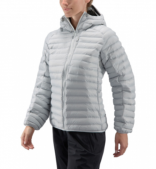 Куртка женская Haglofs Essens Mimic Hood Stone Grey - Фото 3 большая
