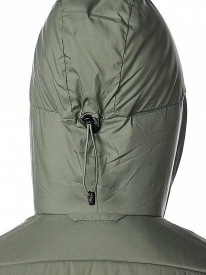 Куртка женская Fjallraven Keb Padded Hoodie Patina Green - Фото 7 большая