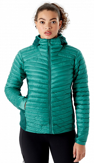 Куртка женская Rab Cirrus Flex 2.0 Hoody Storm Green - Фото 3 большая