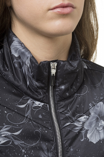 Куртка женская Descente Lynca Black Floral Print - Фото 3 большая