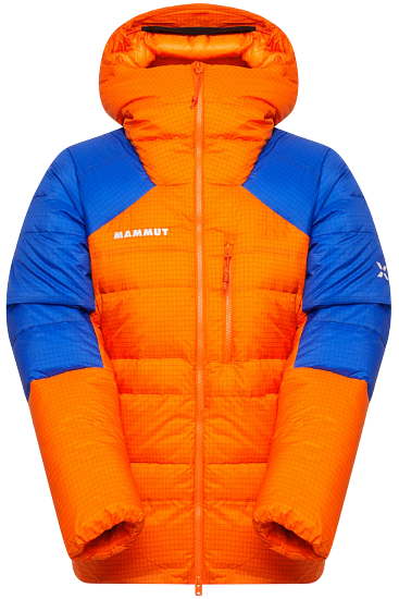 Куртка женская Mammut Eiger Nordwand Advanced Down In Hd Eiger Orange/Eiger Blue - Фото 1 большая
