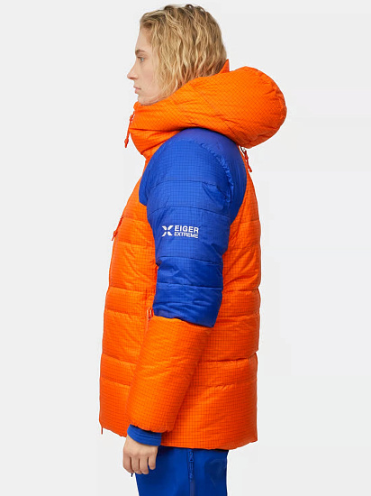 Куртка женская Mammut Eiger Nordwand Advanced Down In Hd Eiger Orange/Eiger Blue - Фото 4 большая