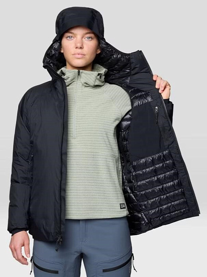 Куртка женская Mountain Hardwear Storm Whisperer Insulated Black - Фото 7 большая