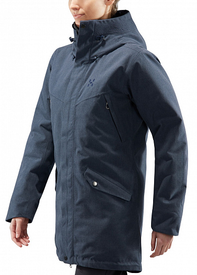 Парка женская Haglofs Siljan Parka Tarn Blue Melange - Фото 3 большая