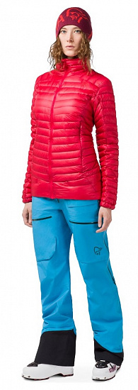 Куртка женская Norrona Lofoten Super Lightweight Down Crisp Ruby - Фото 4 большая