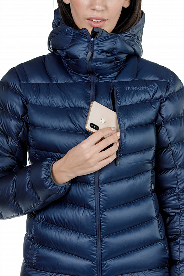 Куртка женская Norrona Lyngen Down850 Hood Indigo Night - Фото 11 большая