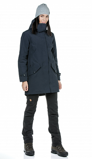 Куртка женская Norrona Oslo Gore-Tex Insulated Parka Caviar - Фото 2 большая