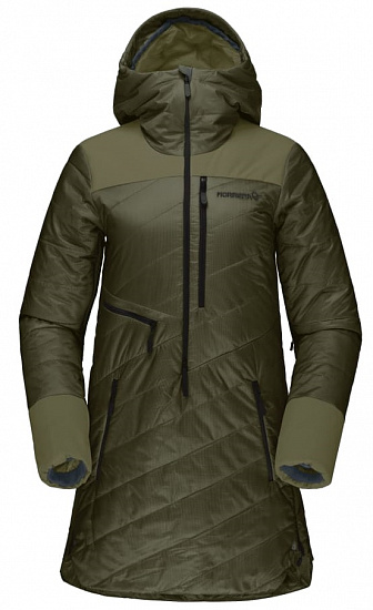 Куртка женская Norrona Lofoten Primaloft 80 Olive Night - Фото 1 большая